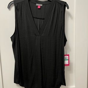 Vince caumato black silky shell sz large